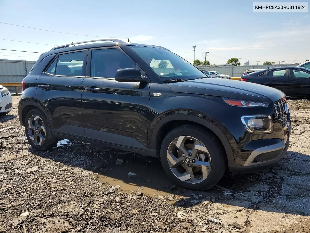 2024 Hyundai Venue Sel VIN: KMHRC8A30RU311824 Lot: 58083296
