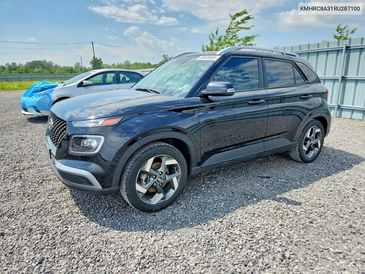 2024 Hyundai Venue Sel VIN: KMHRC8A31RU287100 Lot: 60410936