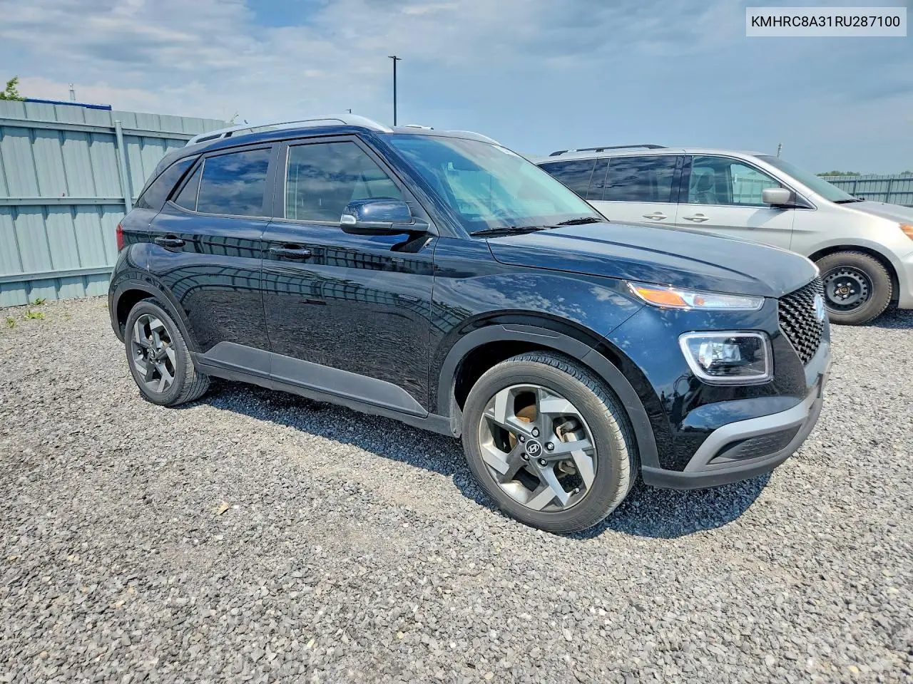 2024 Hyundai Venue Sel VIN: KMHRC8A31RU287100 Lot: 60410936