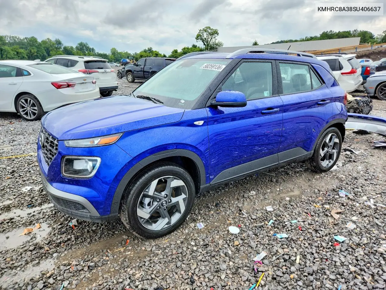 2025 Hyundai Venue Sel VIN: KMHRC8A38SU406637 Lot: 58259136