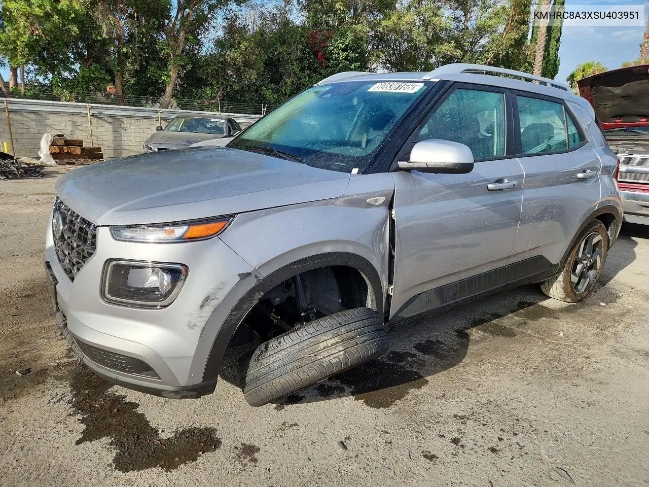 2025 Hyundai Venue Sel VIN: KMHRC8A3XSU403951 Lot: 60636166