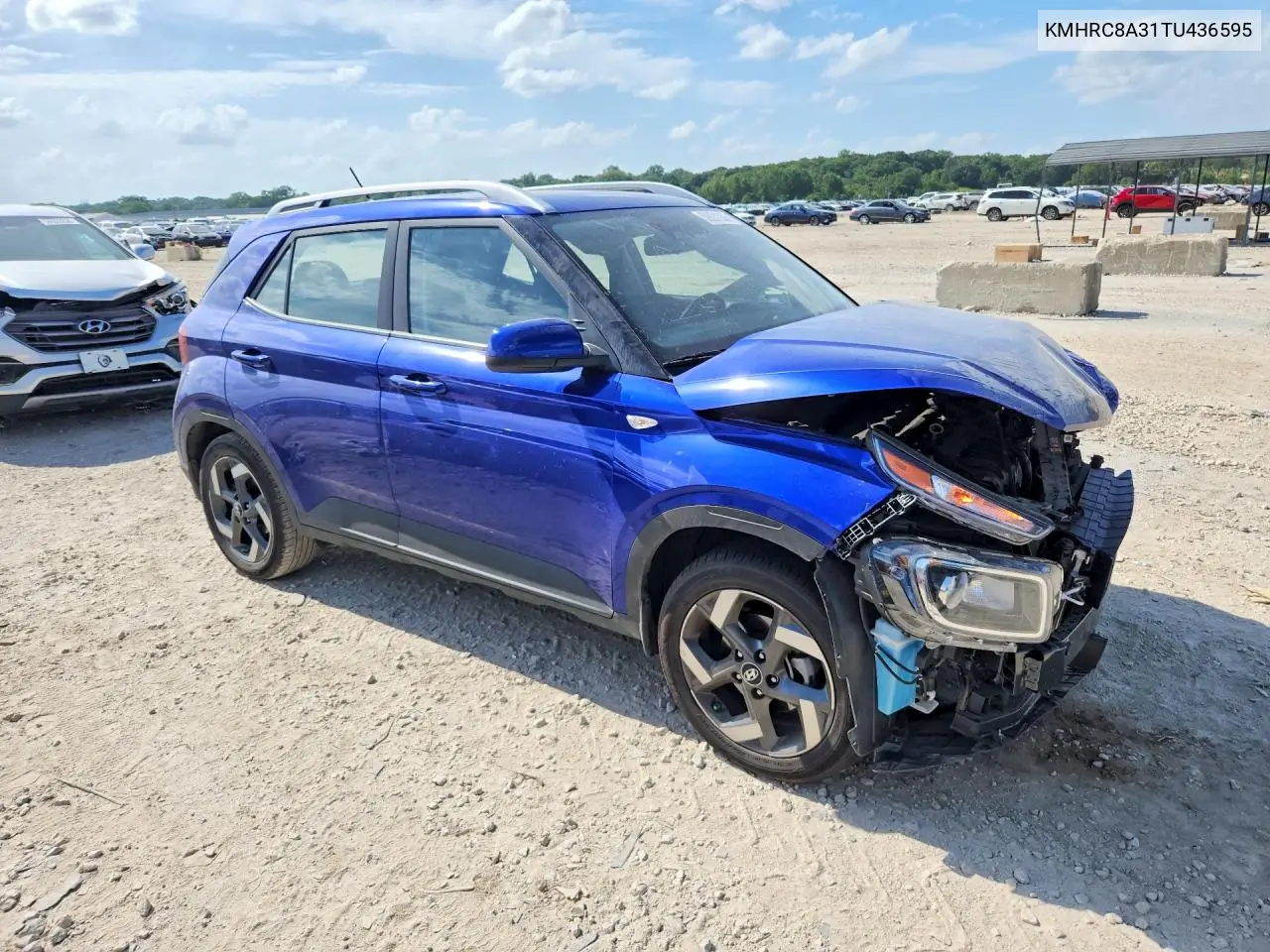 2026 Hyundai Venue Sel VIN: KMHRC8A31TU436595 Lot: 59221556
