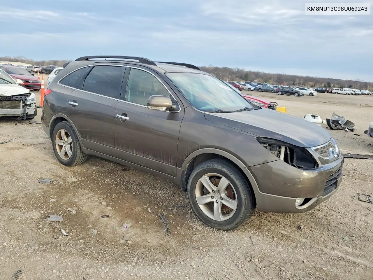 2008 Hyundai Veracruz Gls VIN: KM8NU13C98U069243 Lot: 47249786