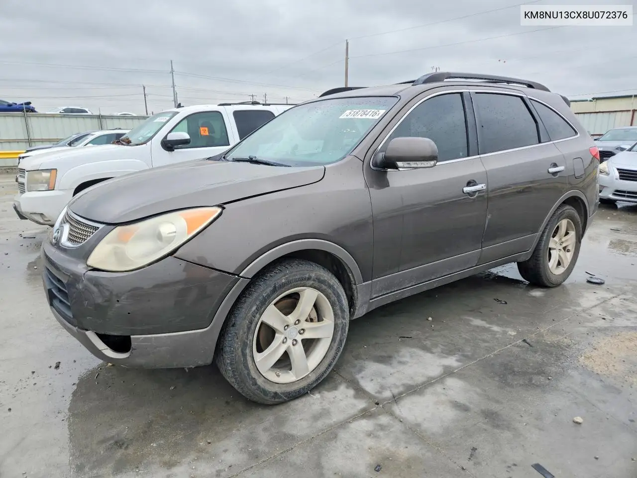 2008 Hyundai Veracruz Gls VIN: KM8NU13CX8U072376 Lot: 51878416