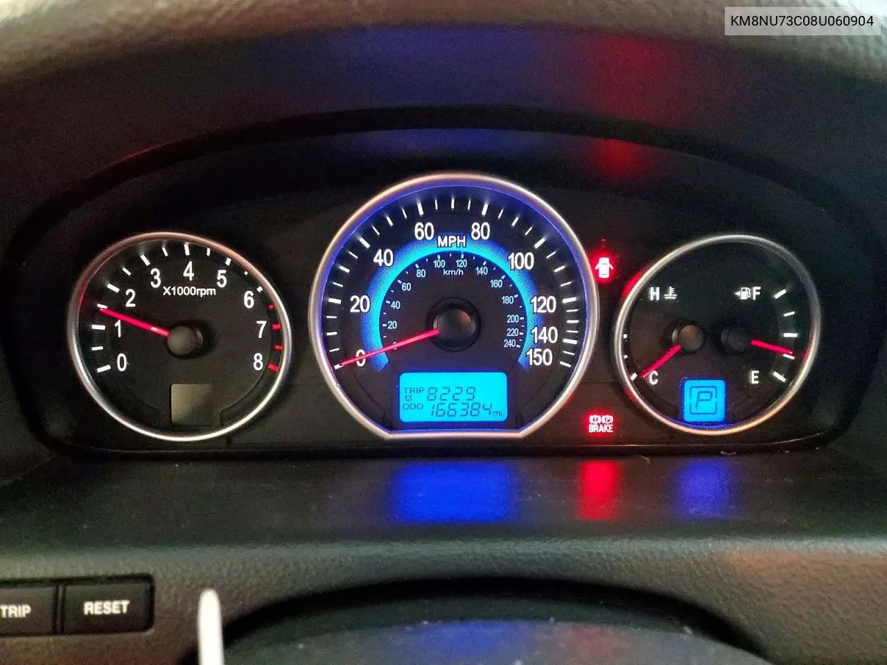 2008 Hyundai Veracruz Gls VIN: KM8NU73C08U060904 Lot: 60009296
