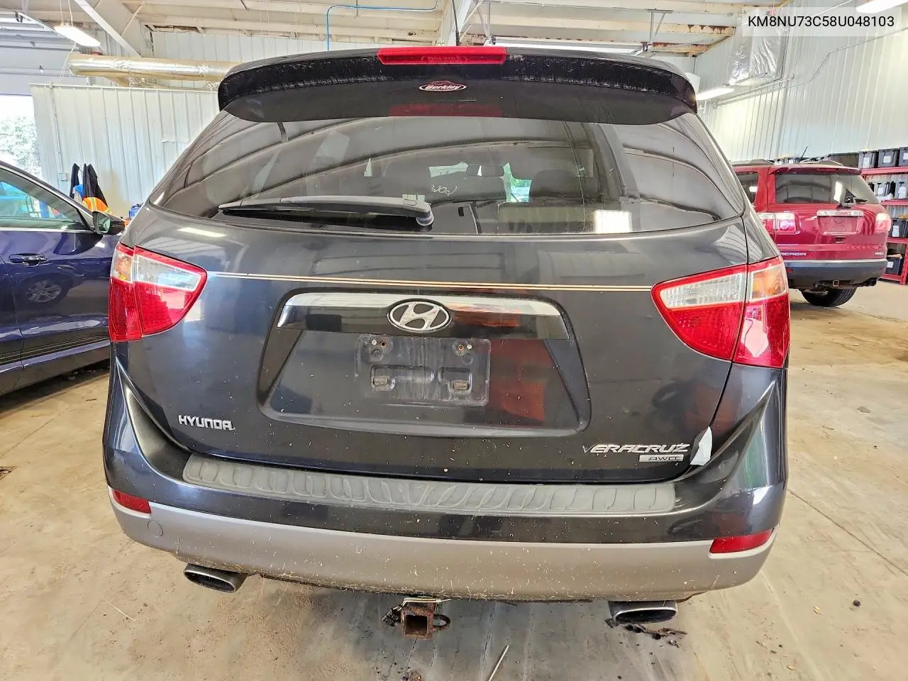 2008 Hyundai Veracruz Gls/Se/Limited VIN: KM8NU73C58U048103 Lot: 60662306