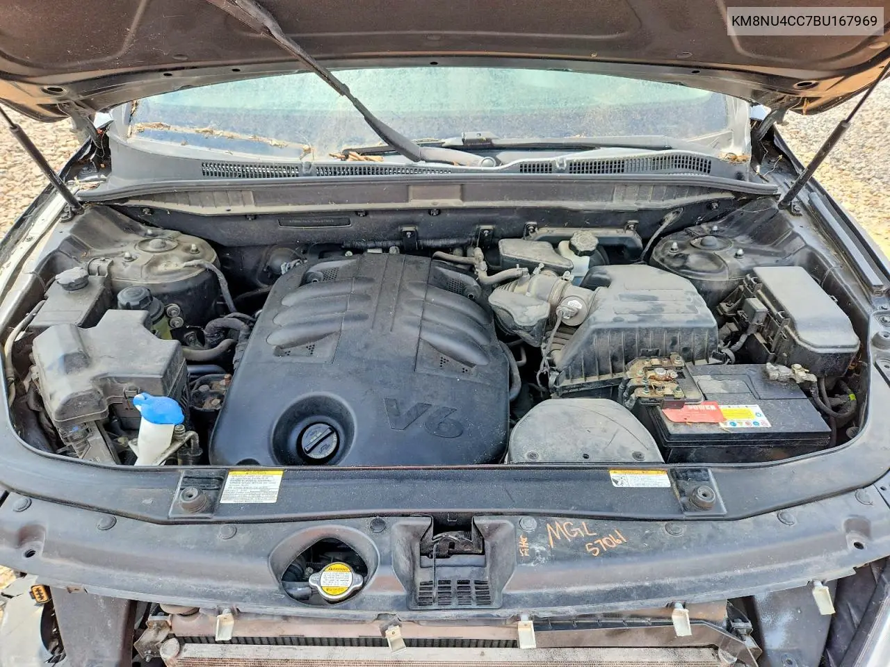 2011 Hyundai Veracruz Limited VIN: KM8NU4CC7BU167969 Lot: 61326646