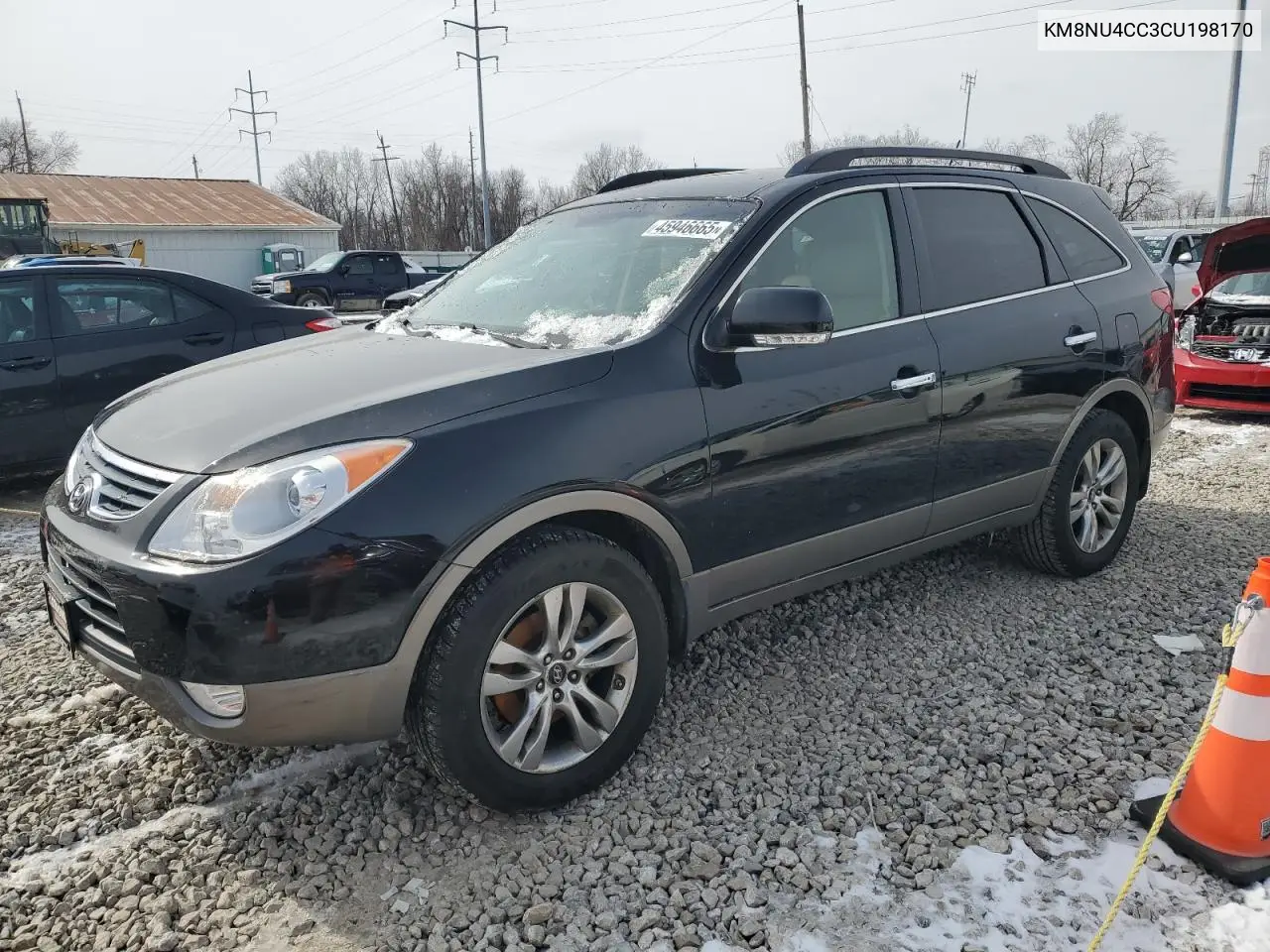 2012 Hyundai Veracruz Gls VIN: KM8NU4CC3CU198170 Lot: 45946665