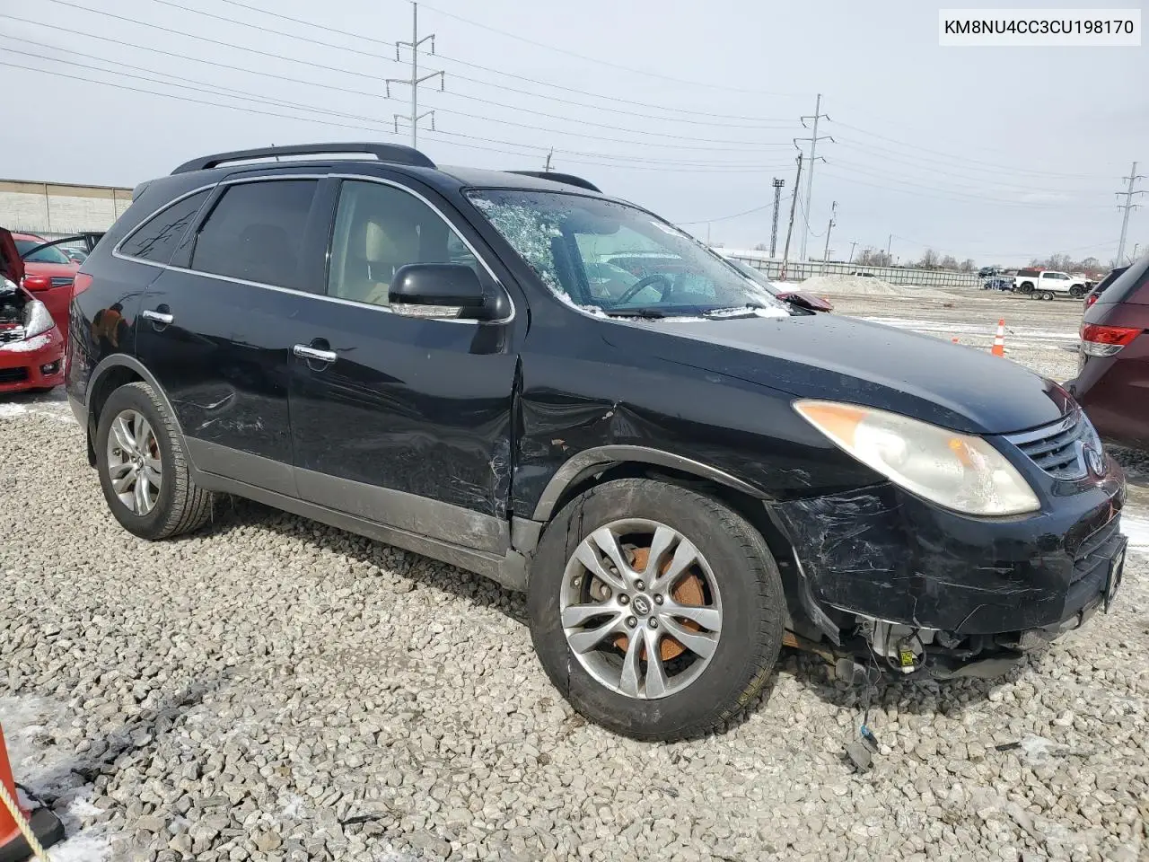 2012 Hyundai Veracruz Gls VIN: KM8NU4CC3CU198170 Lot: 45946665