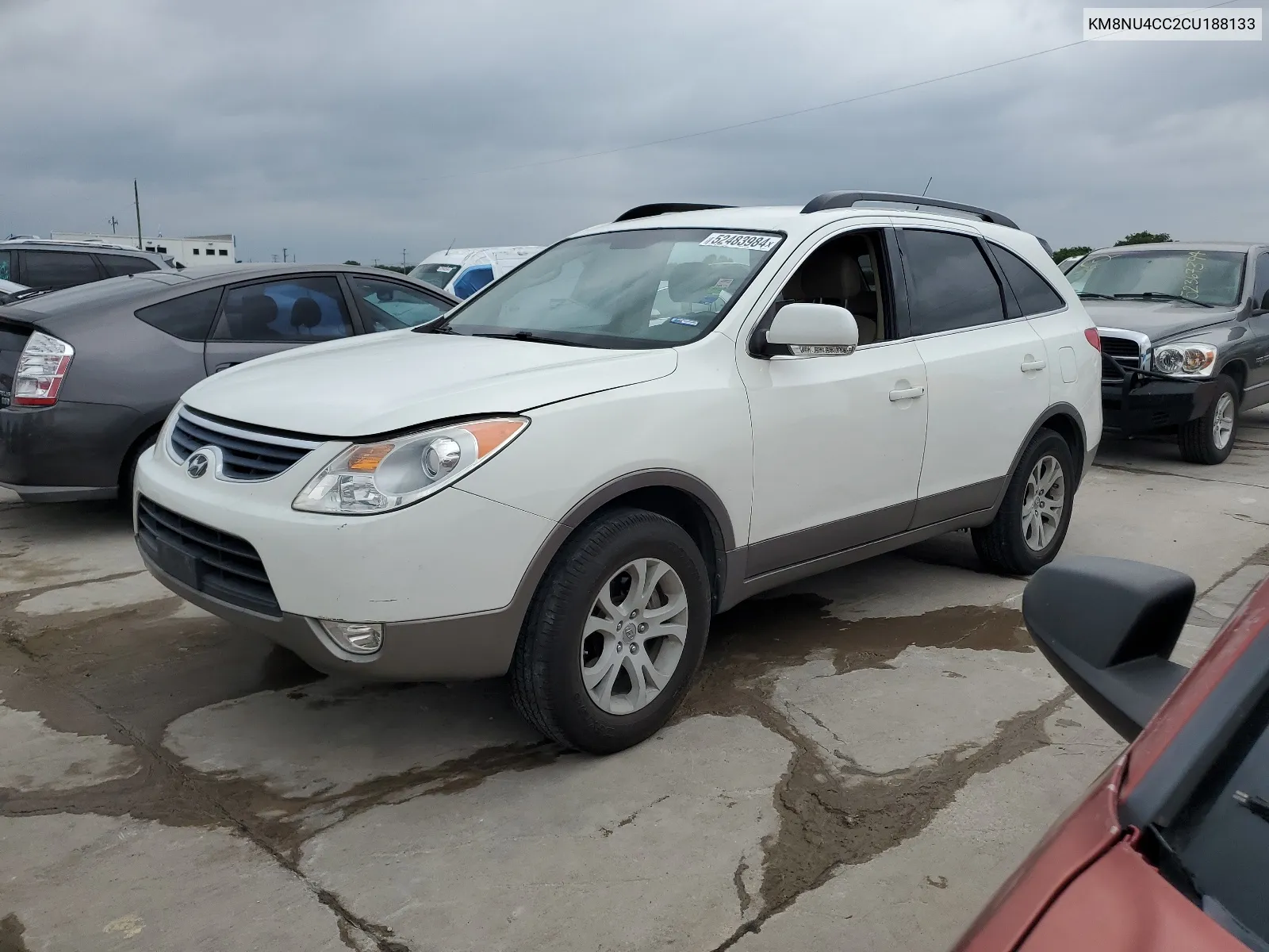 2012 Hyundai Veracruz Gls VIN: KM8NU4CC2CU188133 Lot: 52483984