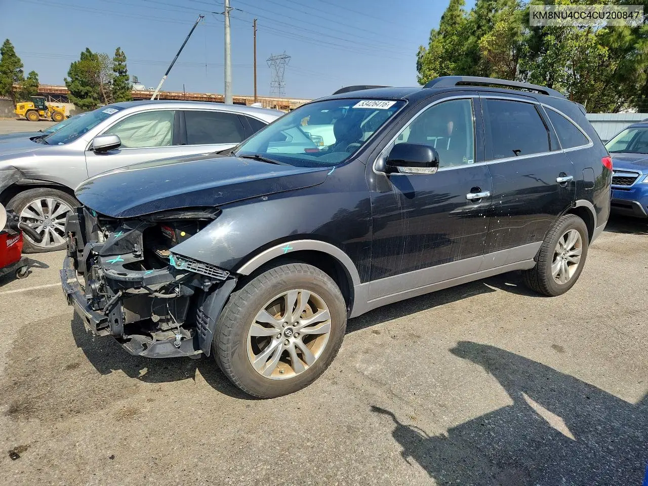 2012 Hyundai Veracruz Limited VIN: KM8NU4CC4CU200847 Lot: 53426416