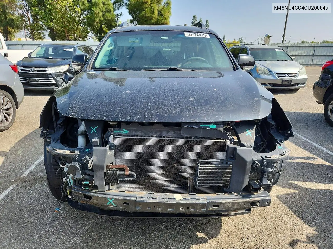 2012 Hyundai Veracruz Limited VIN: KM8NU4CC4CU200847 Lot: 53426416