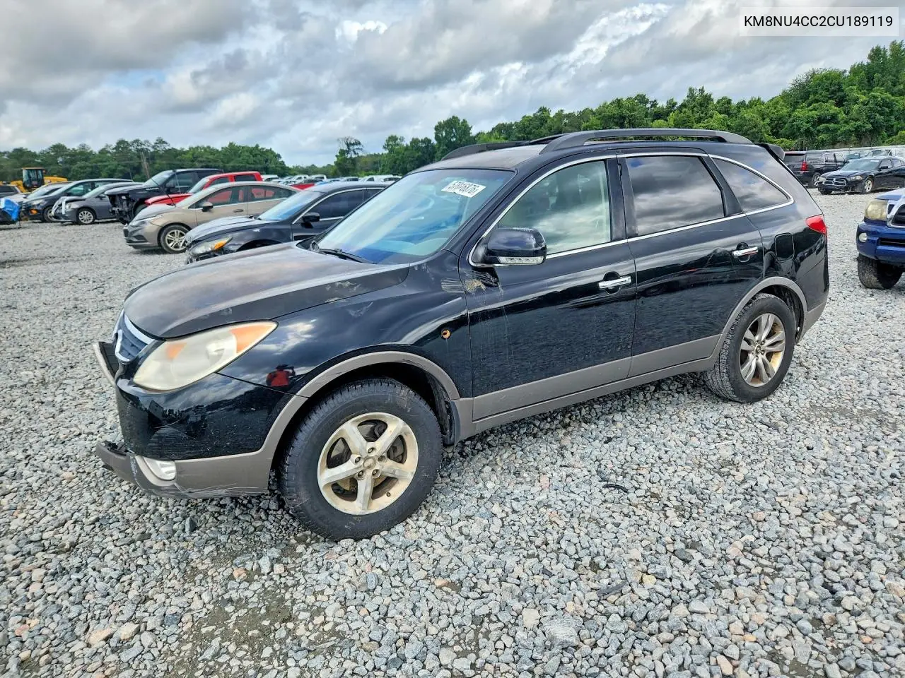 2012 Hyundai Veracruz Limited VIN: KM8NU4CC2CU189119 Lot: 57016876