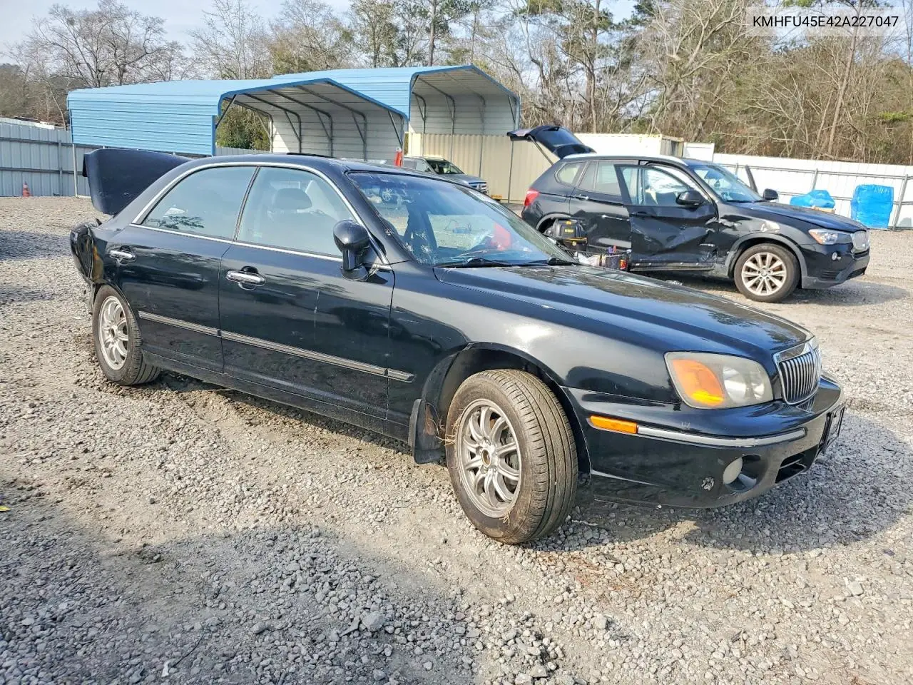 2002 Hyundai Xg350 Base VIN: KMHFU45E42A227047 Lot: 99711875