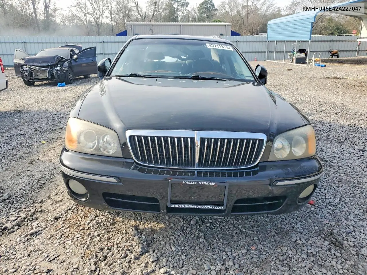 2002 Hyundai Xg350 Base VIN: KMHFU45E42A227047 Lot: 99711875