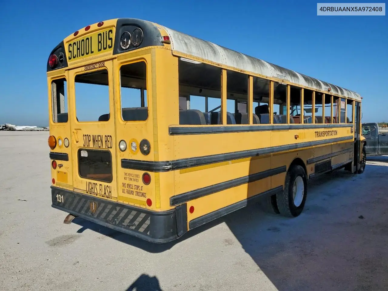 2005 Ic Bus Pb105 School Bus VIN: 4DRBUAANX5A972408 Lot: 93971485