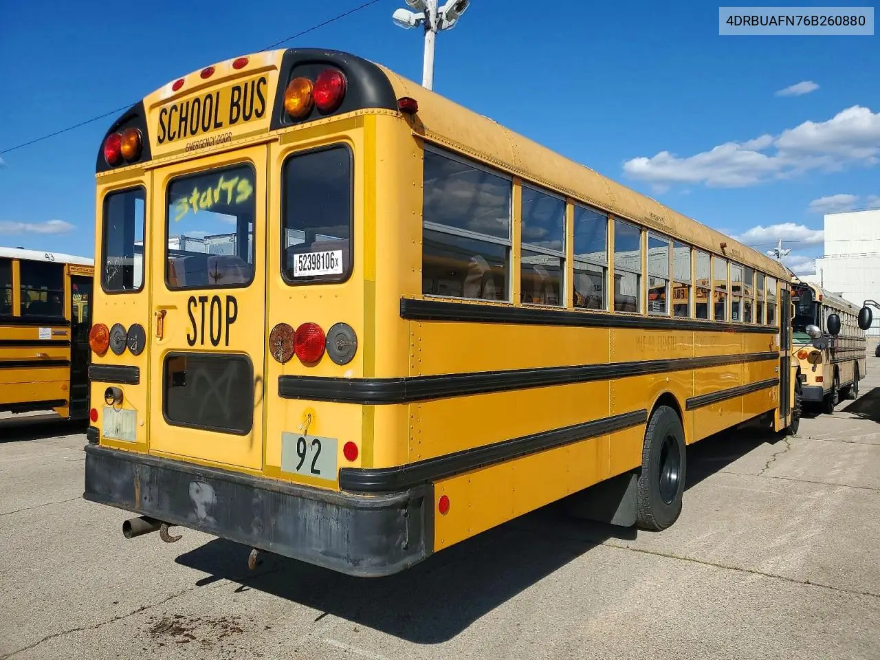 2006 Ic Corporation Ce Series School - School Bus VIN: 4DRBUAFN76B260880 Lot: 52398106
