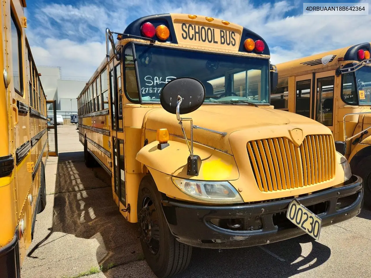 2008 Ic Corporation Ce Series School - School Bus VIN: 4DRBUAAN18B642364 Lot: 55187476