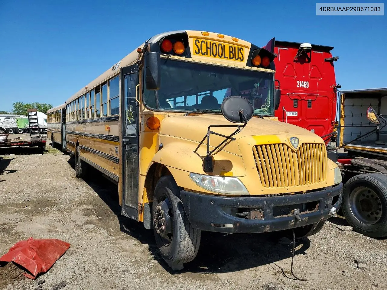 2009 Ic Bus School Bus VIN: 4DRBUAAP29B671083 Lot: 51876016
