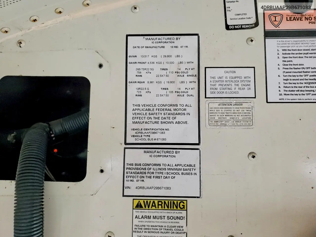 2009 Ic Bus School Bus VIN: 4DRBUAAP29B671083 Lot: 51876016