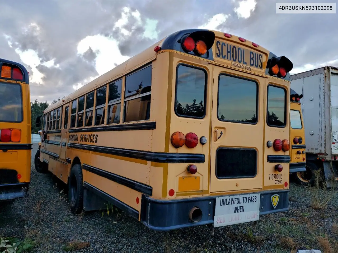 2009 Ic Corporation 3000 Ce - School Bus VIN: 4DRBUSKN59B102098 Lot: 87116625