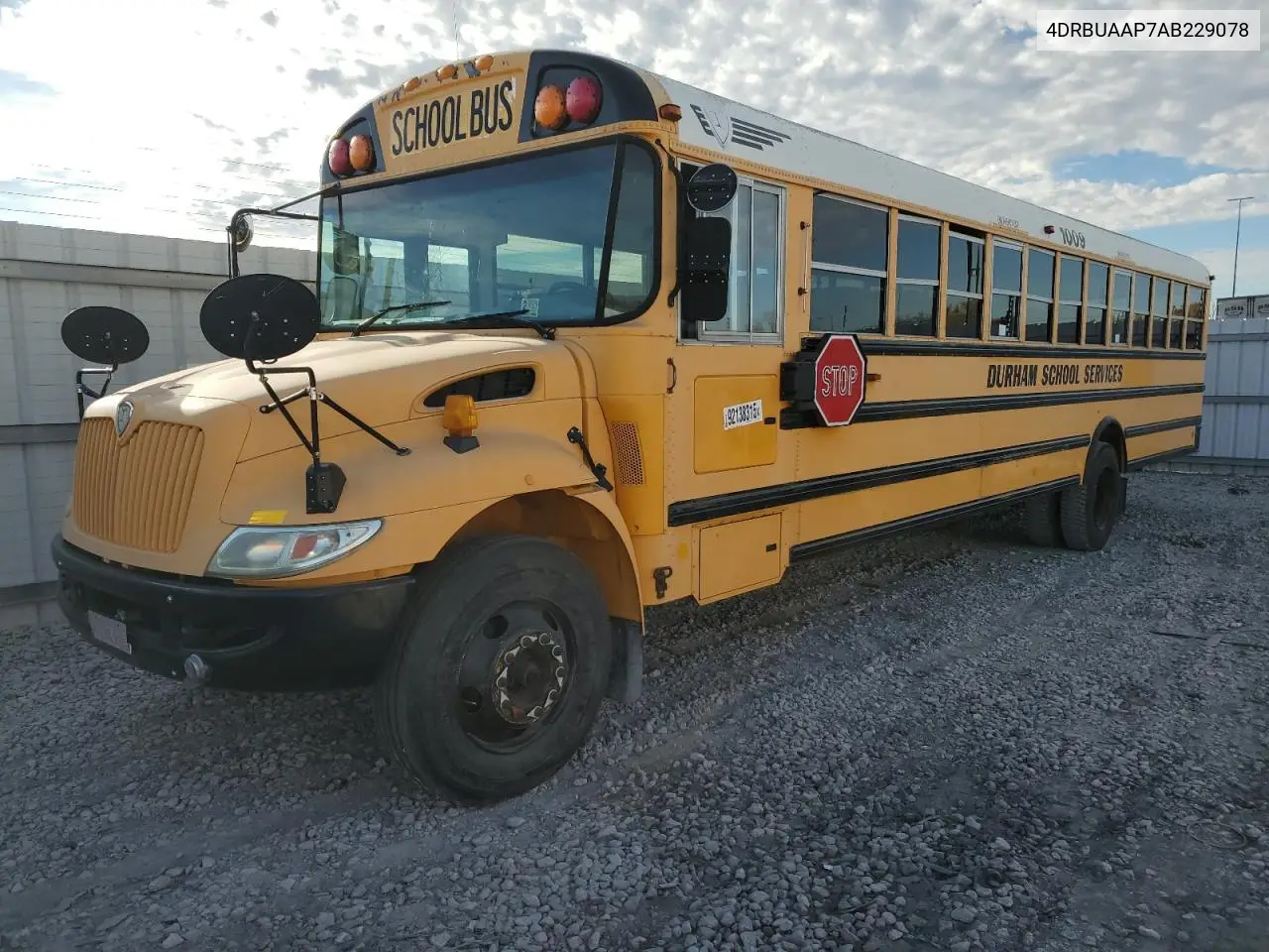 2010 Ic Bus Pb105 School Bus VIN: 4DRBUAAP7AB229078 Lot: 92138315