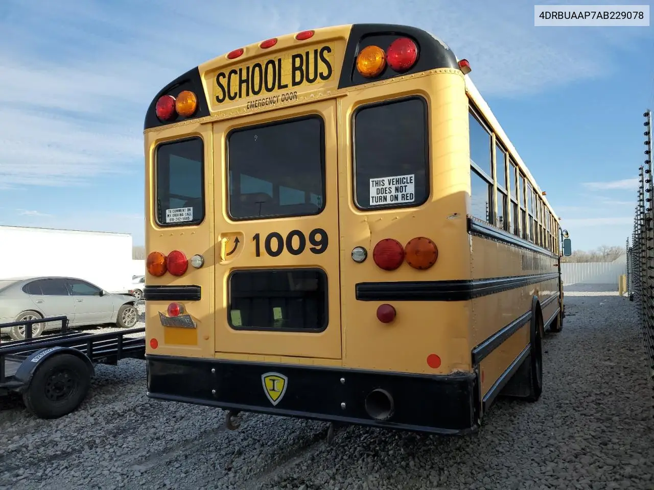 2010 Ic Bus Pb105 School Bus VIN: 4DRBUAAP7AB229078 Lot: 92138315