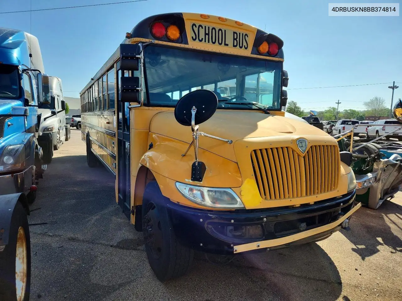 2011 Ic Corporation Ce Series School - School Bus VIN: 4DRBUSKN8BB374814 Lot: 48573816