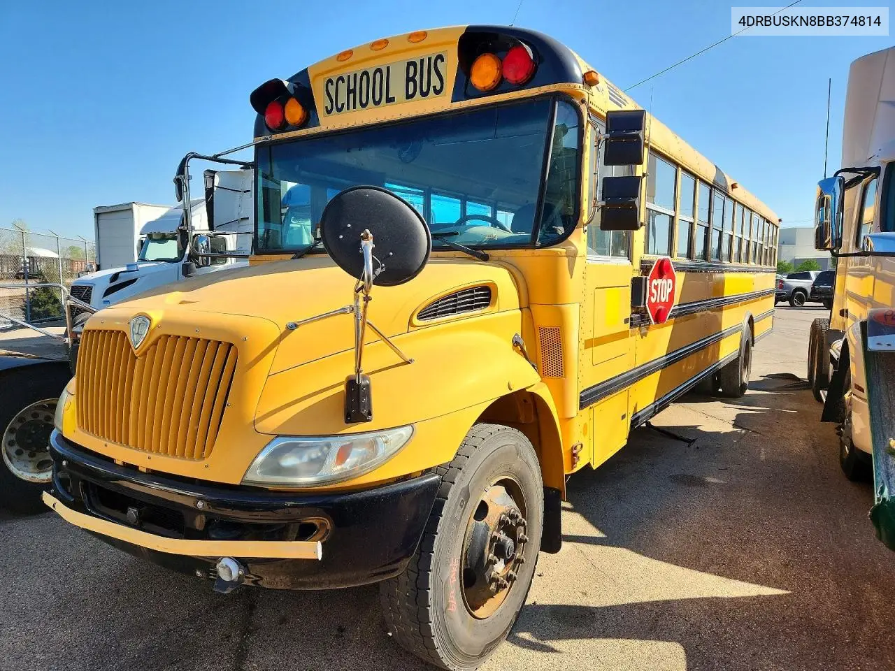 2011 Ic Corporation Ce Series School - School Bus VIN: 4DRBUSKN8BB374814 Lot: 48573816