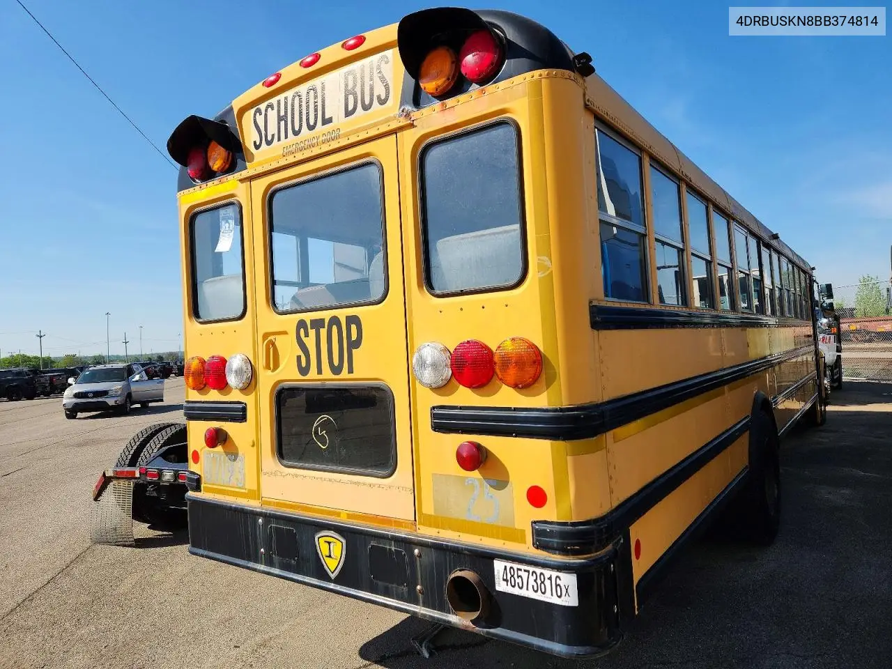 2011 Ic Corporation Ce Series School - School Bus VIN: 4DRBUSKN8BB374814 Lot: 48573816