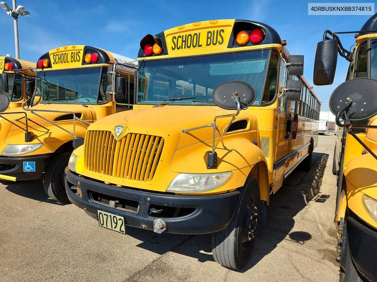 2011 Ic Corporation Ce Series School - School Bus VIN: 4DRBUSKNXBB374815 Lot: 48573996