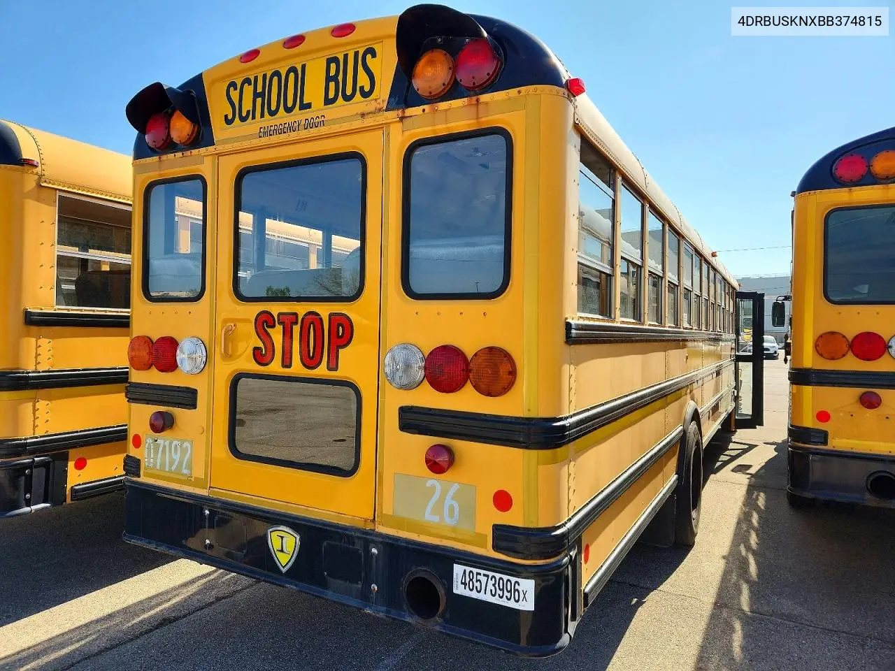 2011 Ic Corporation Ce Series School - School Bus VIN: 4DRBUSKNXBB374815 Lot: 48573996