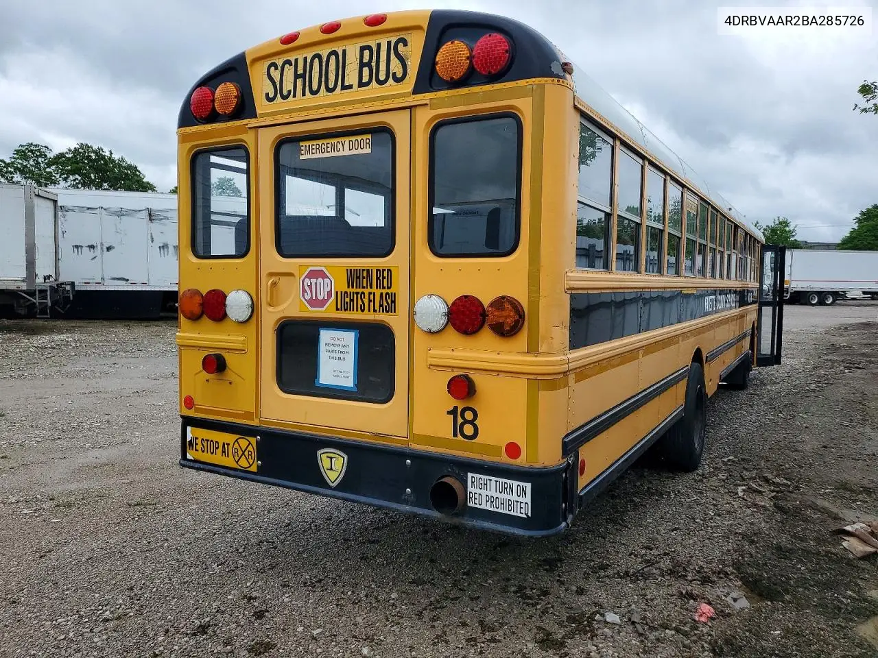 2011 Ic Corporation 3000 Fe VIN: 4DRBVAAR2BA285726 Lot: 54278776