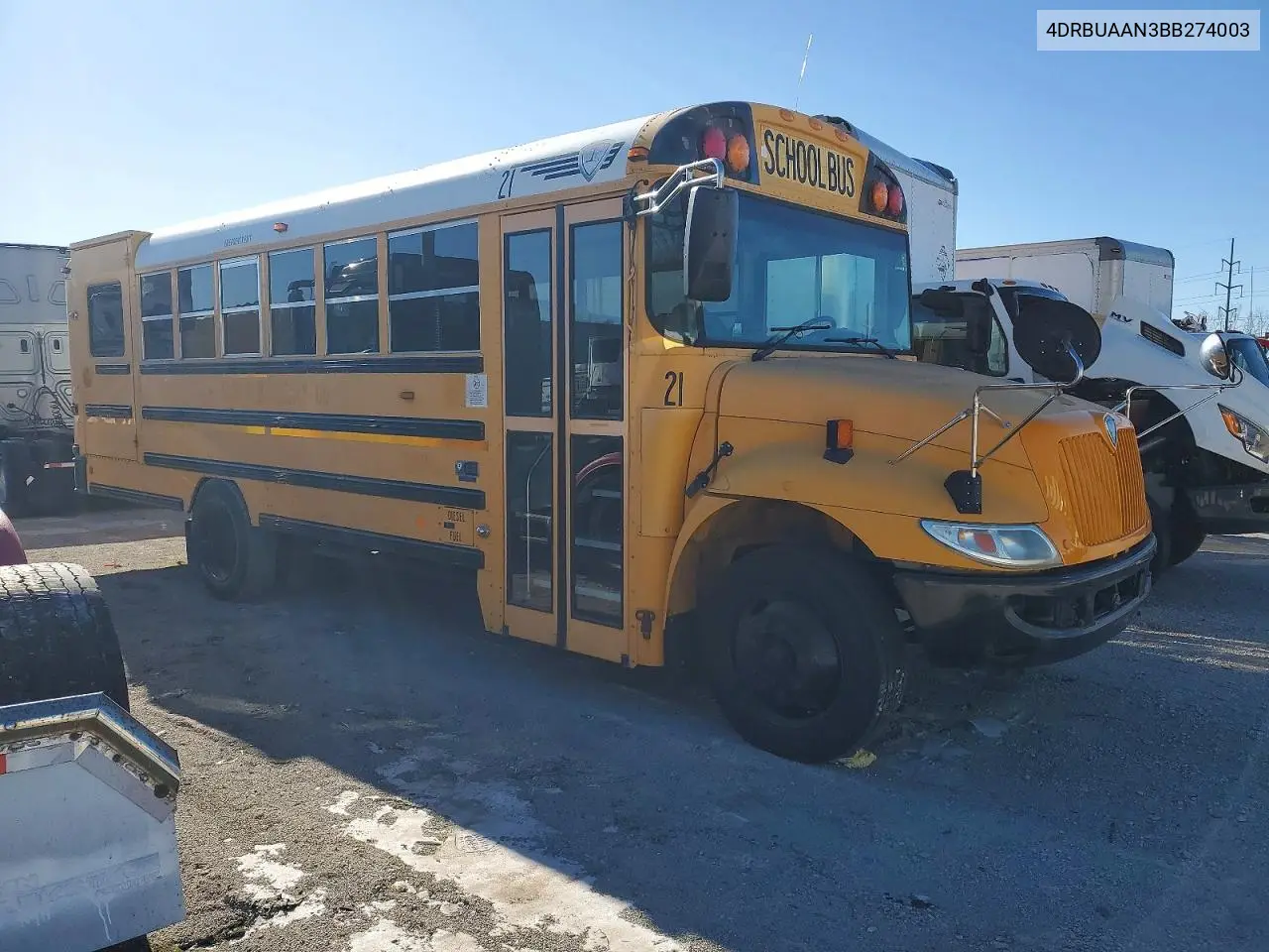 2011 Ic Corporation Ce Series School - School Bus VIN: 4DRBUAAN3BB274003 Lot: 73814025