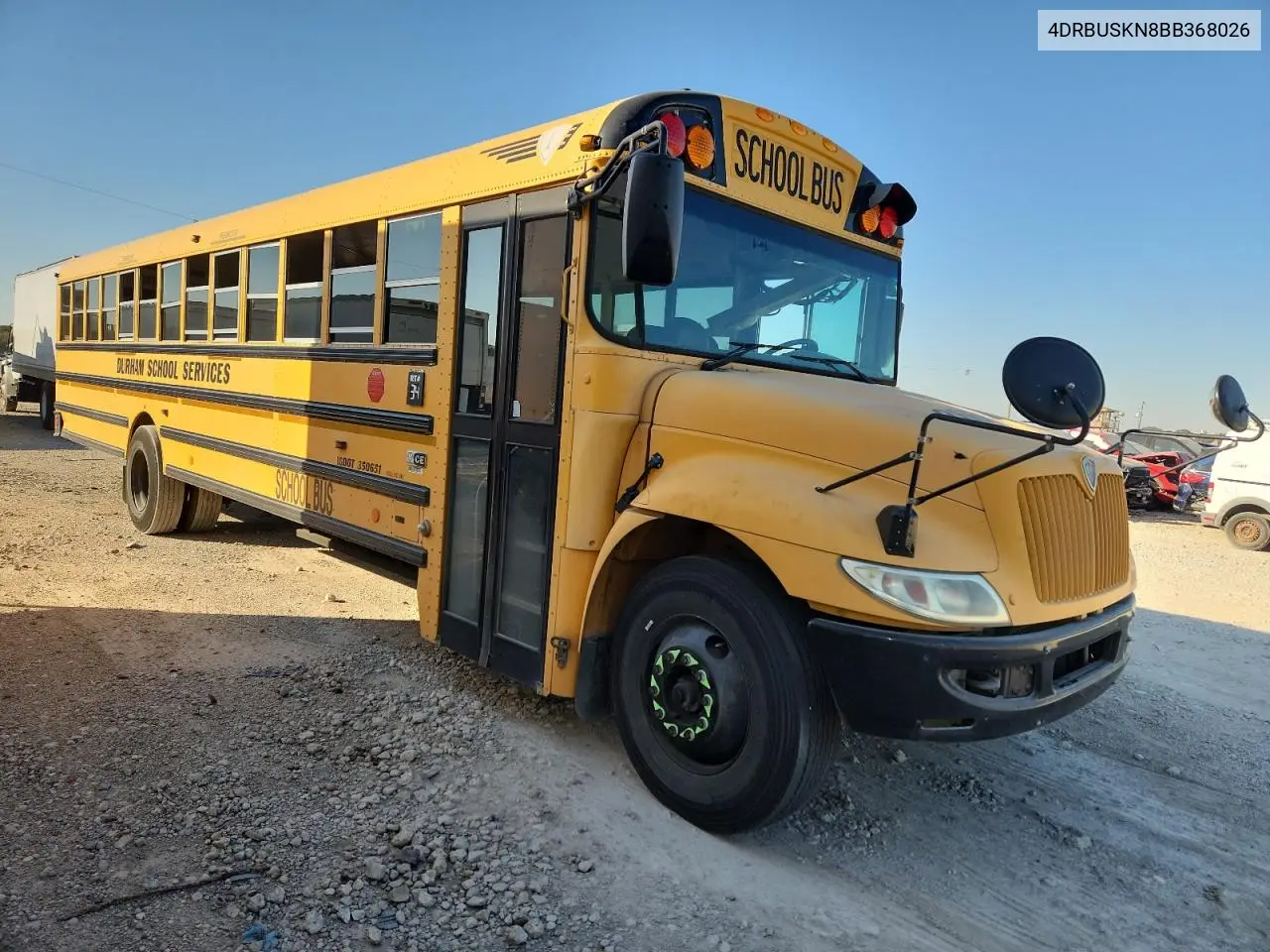 2011 Ic Corporation Ce Series School - School Bus VIN: 4DRBUSKN8BB368026 Lot: 86341575