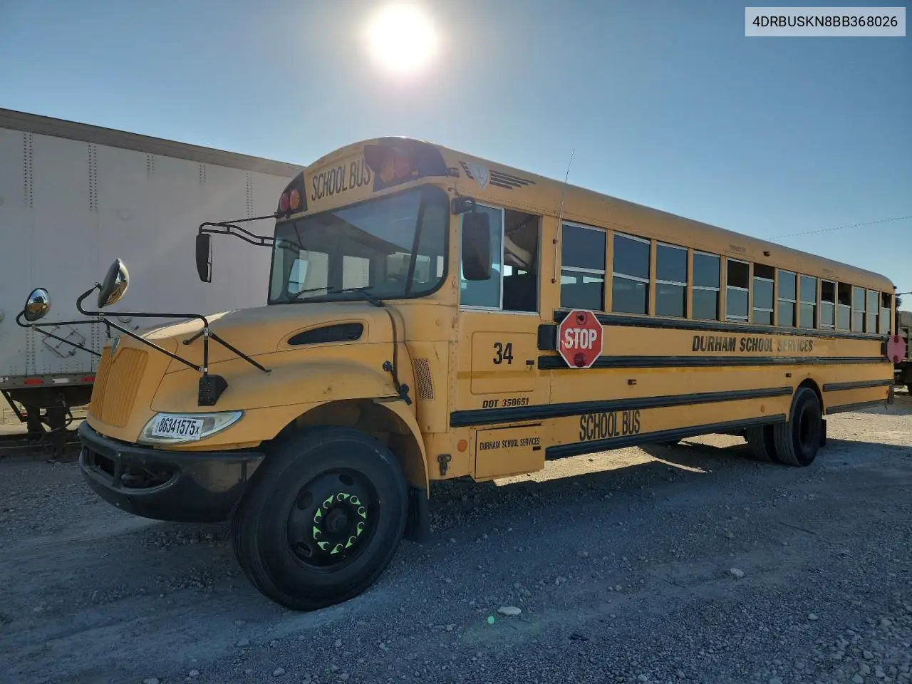 2011 Ic Corporation Ce Series School - School Bus VIN: 4DRBUSKN8BB368026 Lot: 86341575