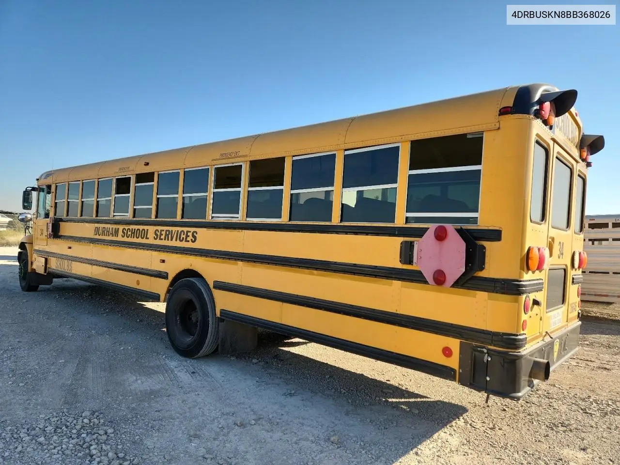 2011 Ic Corporation Ce Series School - School Bus VIN: 4DRBUSKN8BB368026 Lot: 86341575