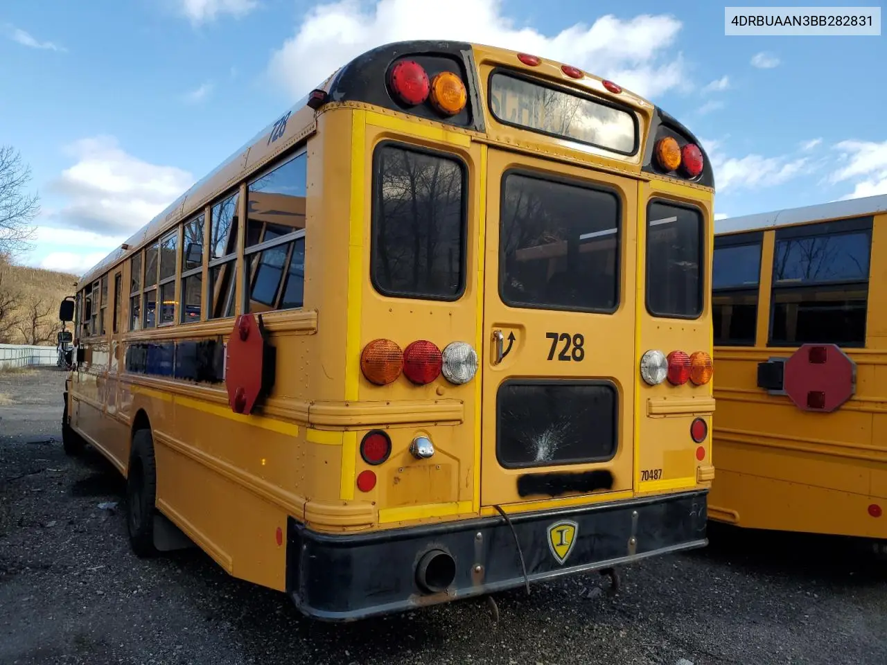 2011 Ic Corporation Ce Series School - School Bus VIN: 4DRBUAAN3BB282831 Lot: 90325215