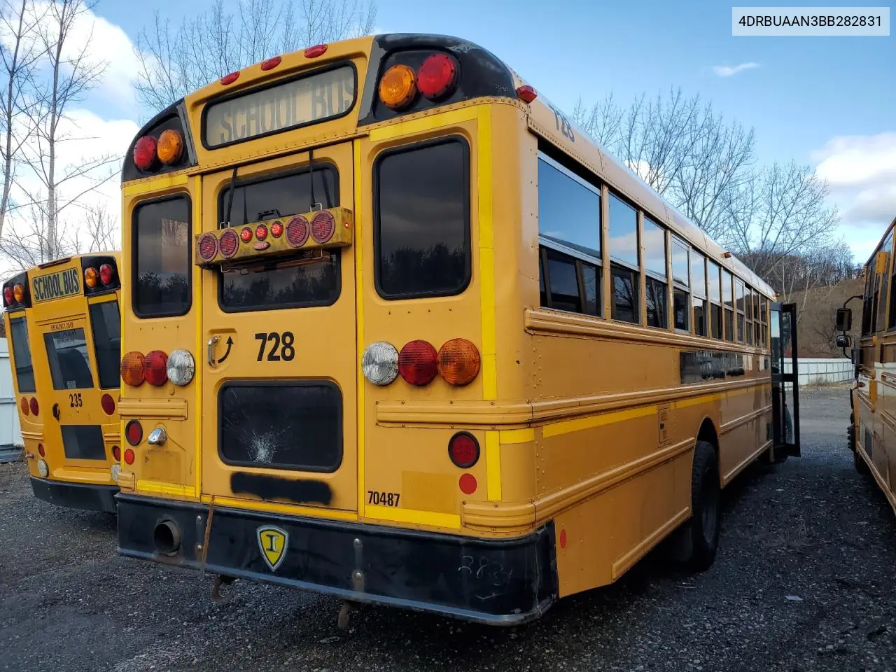 2011 Ic Corporation Ce Series School - School Bus VIN: 4DRBUAAN3BB282831 Lot: 90325215