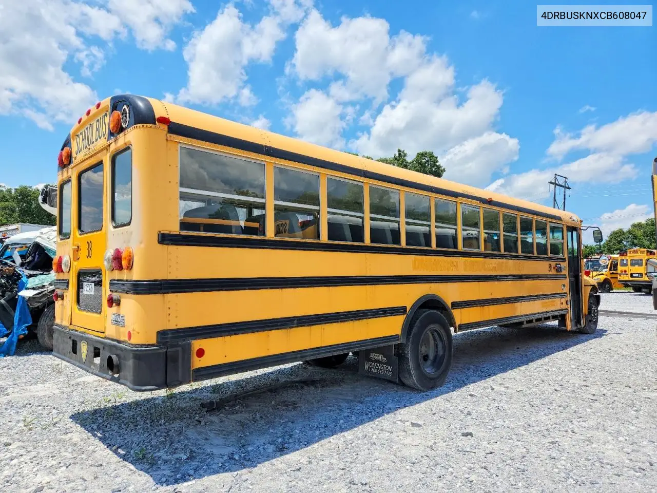 2012 Ic Corporation Ce Series School - School Bus VIN: 4DRBUSKNXCB608047 Lot: 51250476