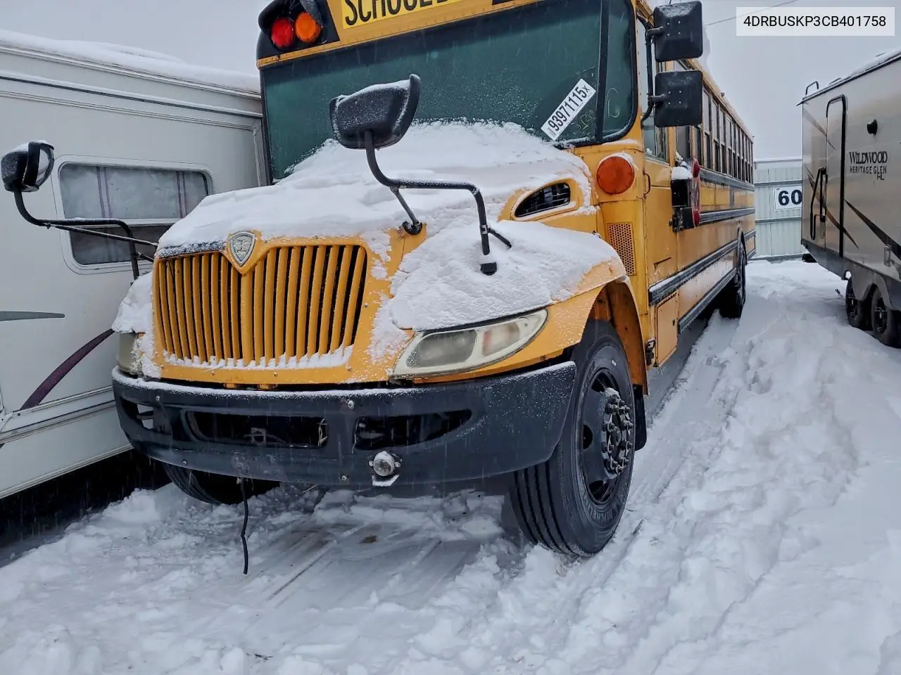 2012 Ic Bus Pb105 School Bus VIN: 4DRBUSKP3CB401758 Lot: 93971115