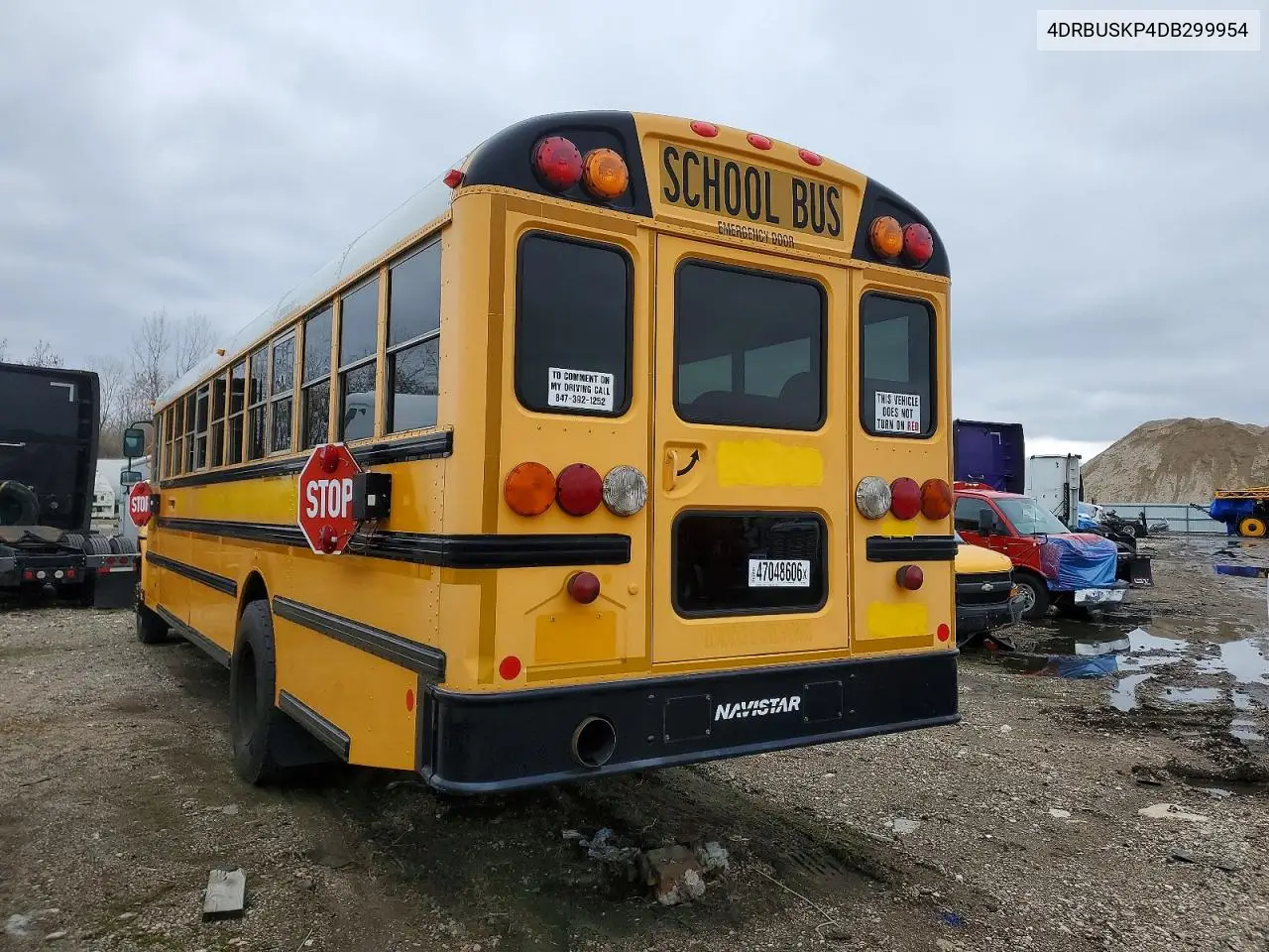 2013 Ic Corporation Ce Series School - School Bus VIN: 4DRBUSKP4DB299954 Lot: 47048606