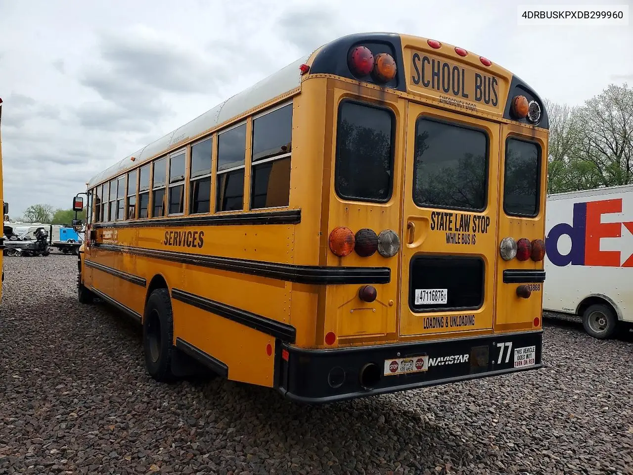 2013 Ic Corporation Ce Series School - School Bus VIN: 4DRBUSKPXDB299960 Lot: 47116876