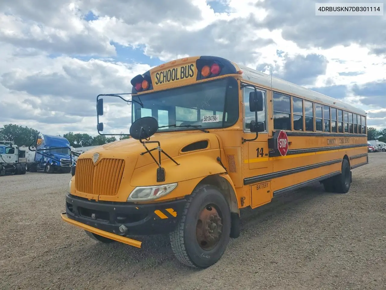 2013 Ic Corporation Ce Series School - School Bus VIN: 4DRBUSKN7DB301114 Lot: 58134796