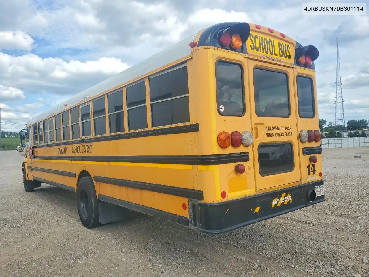 2013 Ic Corporation Ce Series School - School Bus VIN: 4DRBUSKN7DB301114 Lot: 58134796