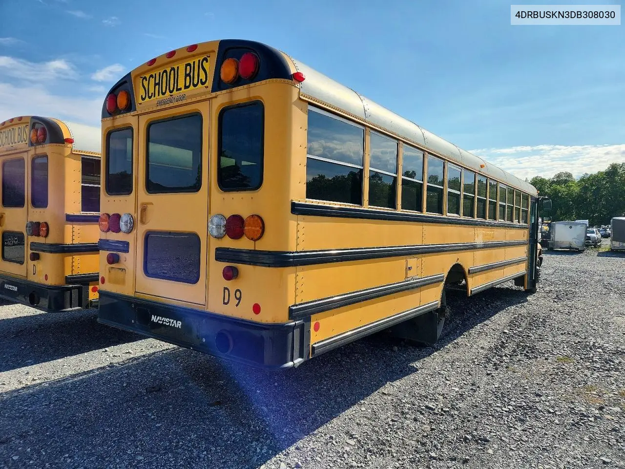2013 Ic Corporation Ce Series School - School Bus VIN: 4DRBUSKN3DB308030 Lot: 58334806