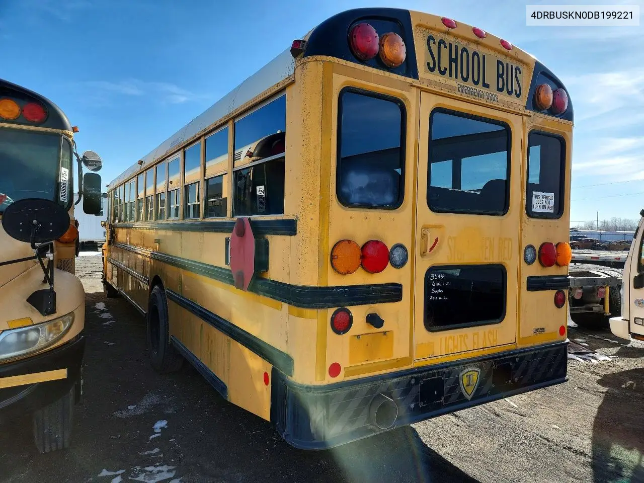 2013 Ic Corporation Ce Series School - School Bus VIN: 4DRBUSKN0DB199221 Lot: 72419615
