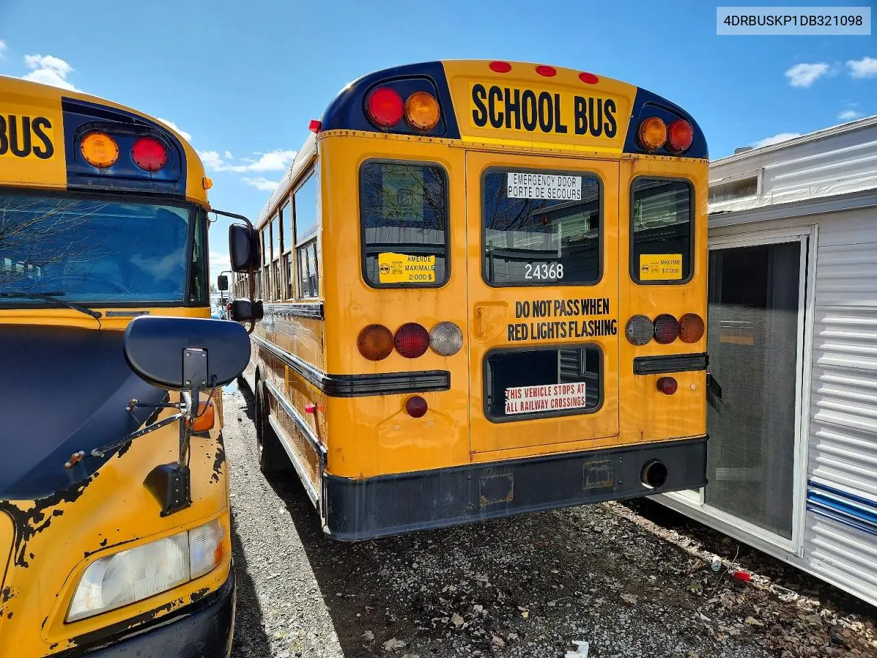 2013 Ic Corporation Ce Series School - School Bus VIN: 4DRBUSKP1DB321098 Lot: 79713015