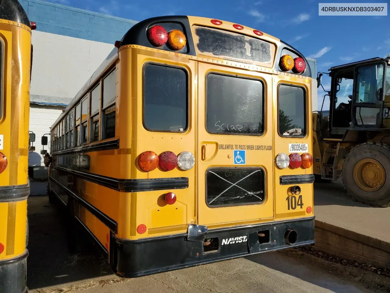 2013 Icrp 3000 Ce - School Bus VIN: 4DRBUSKNXDB303407 Lot: 90335485