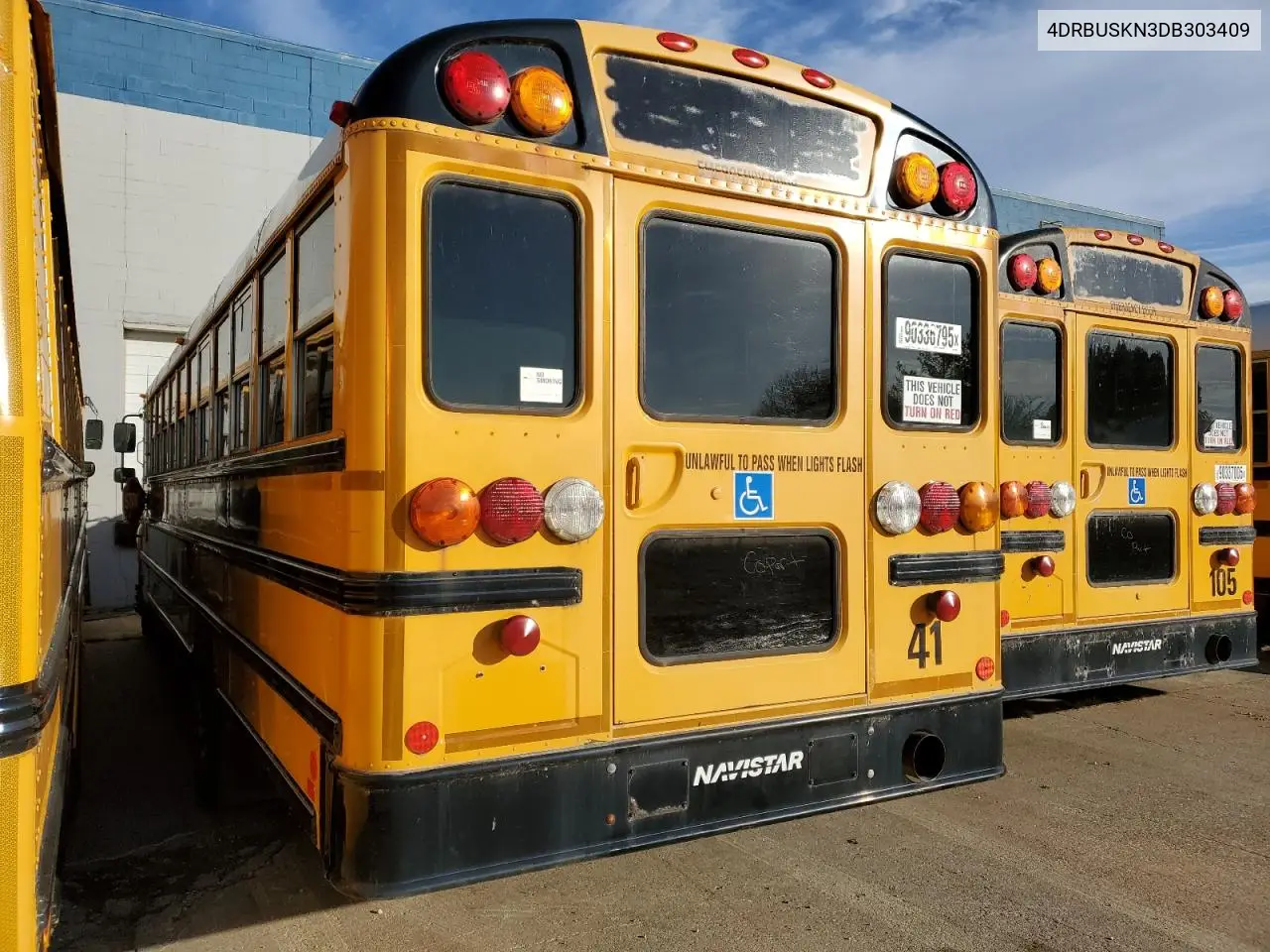 2013 Ic Corporation Ce Series School - School Bus VIN: 4DRBUSKN3DB303409 Lot: 90336795